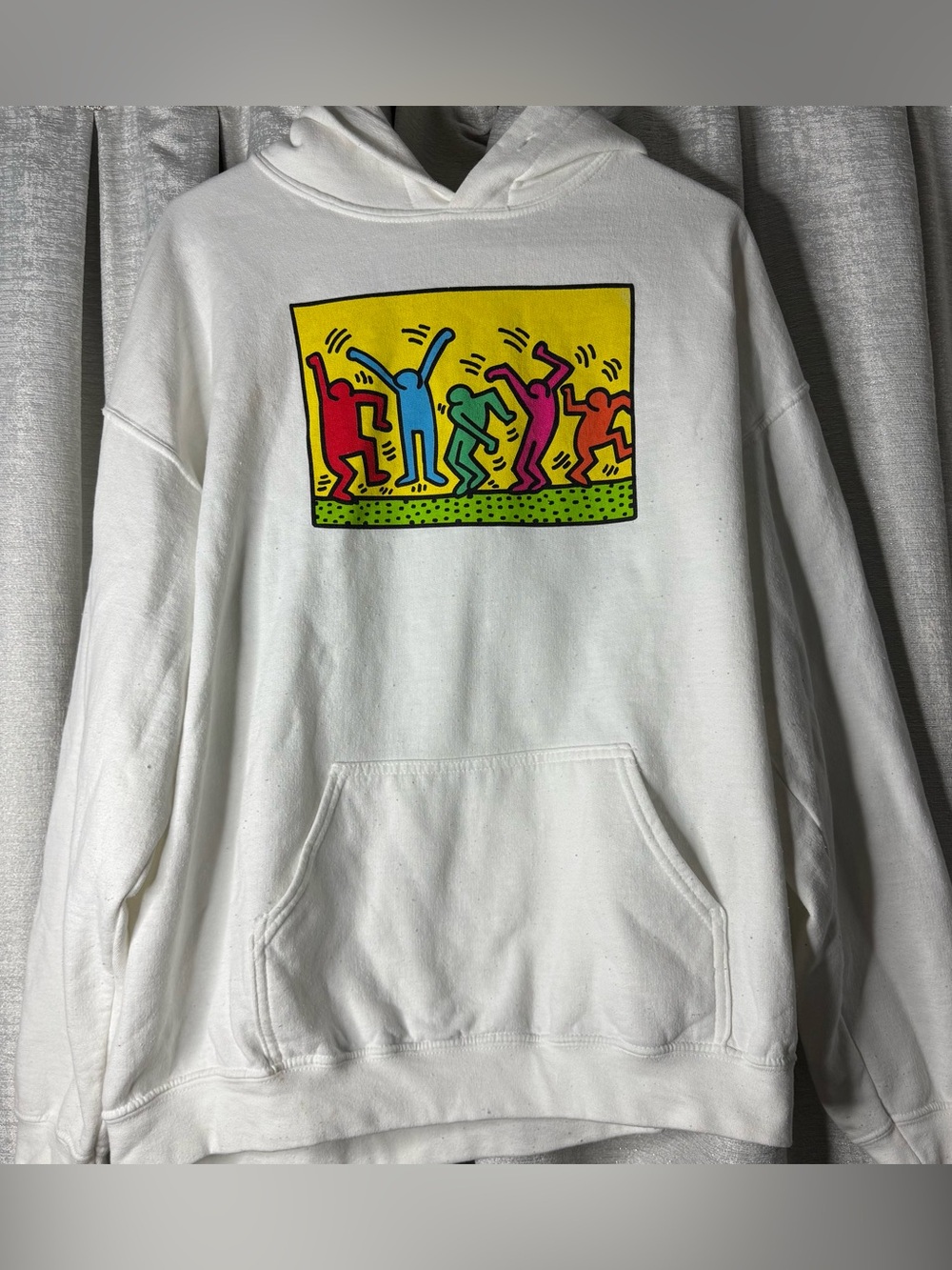 Keith Haring Ripple Junction Size Large Pullover Hoodie Sweatshirt Hoodie